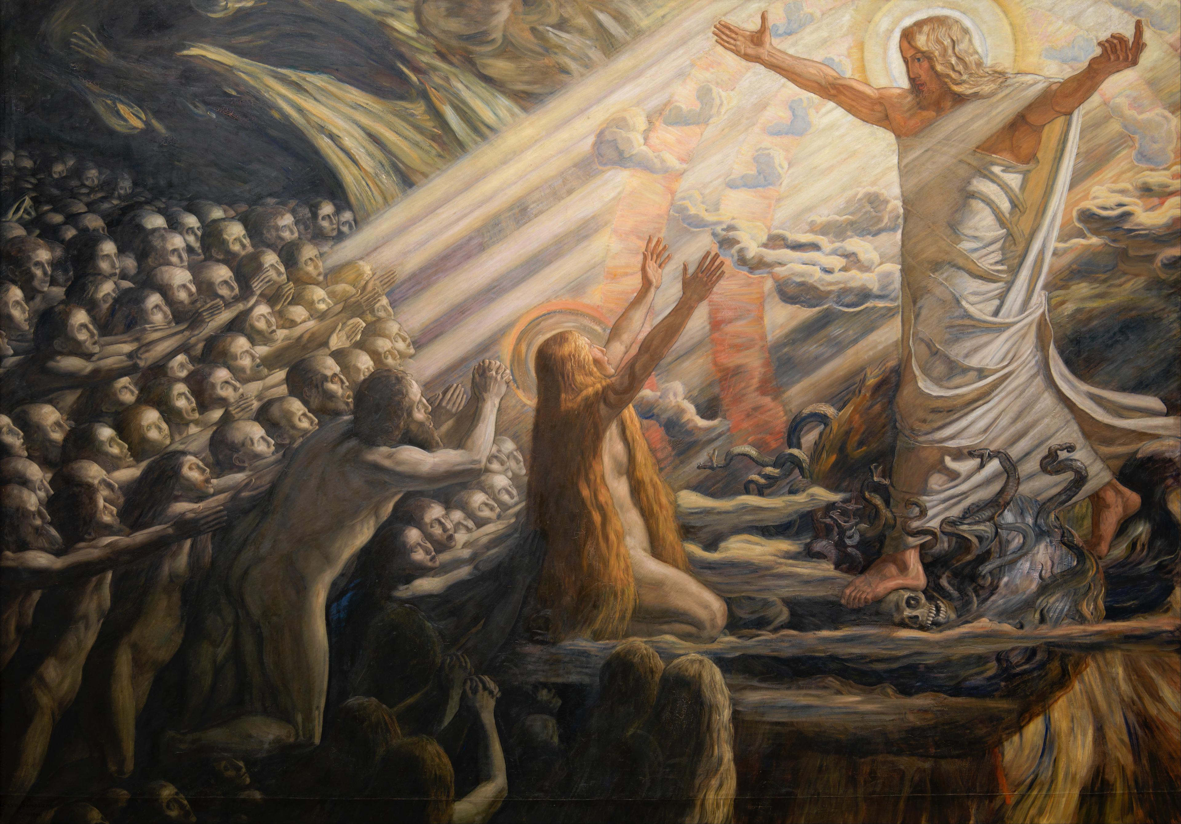 Joakim Skovgaard - Christ in the Realm of the Dead - Google Art Project